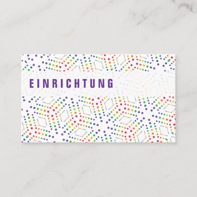 Cartões de visitas arco-íris (Frente)