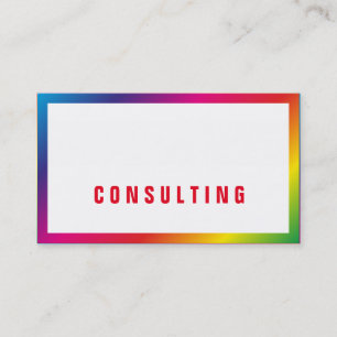 Cartões de visitas arco-íris