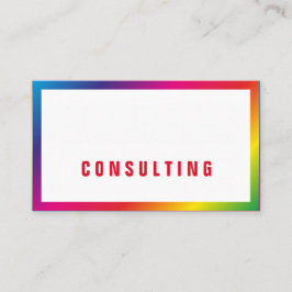 Cartões de visitas arco-íris