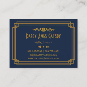 Cartões de visitas Art Deco