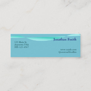 Cartões de visitas artísticos da onda