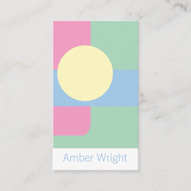 Cartões de visitas artísticos modernos (Frente)