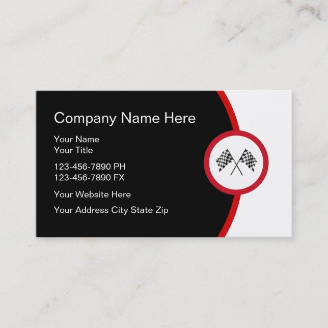 Cartões de visitas automotivos (Frente)