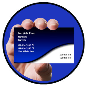 Cartões de visitas automotrizes
