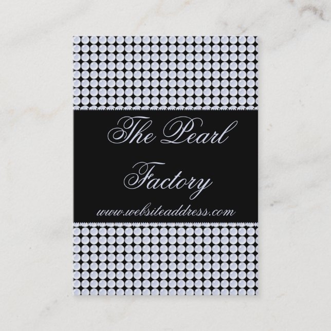 Cartões de visitas azuis da jóia da miçanga das (Frente)