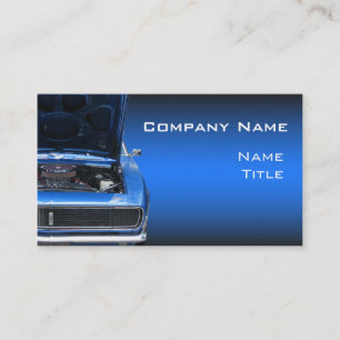 Cartões de visitas azuis de Camaro