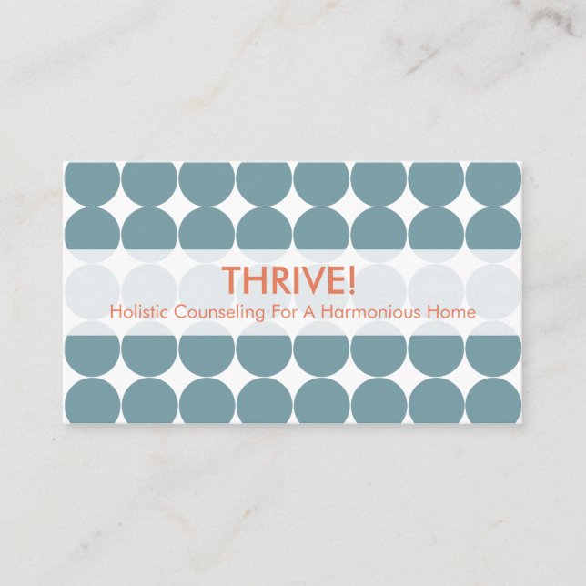 Cartões de visitas azuis do ponto (Frente)