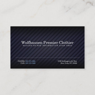 Cartões de visitas azuis do terno de Armani