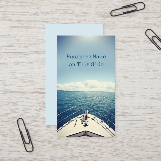 Cartões de visitas Barcos da Carta de Pesca (Frente/Verso In Situ)