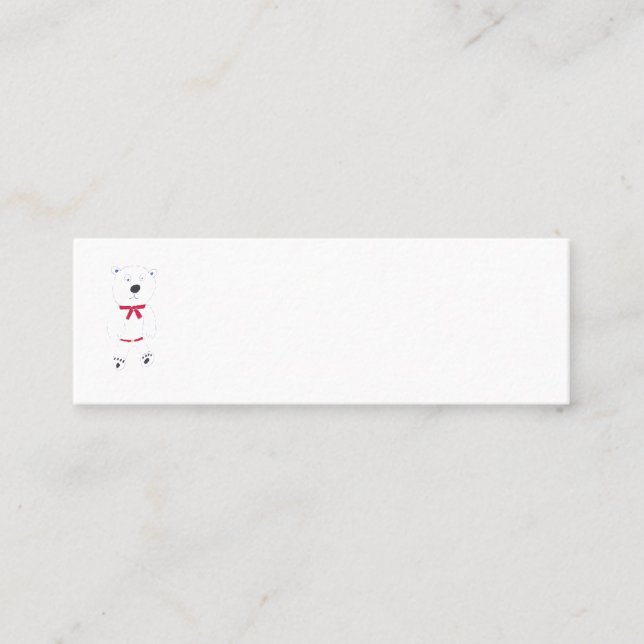 Cartões de visitas Barry Bear Mini (Frente)