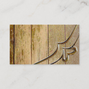 Cartões de visitas básicos do estilo do rancho do