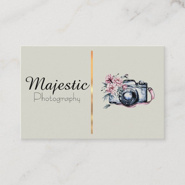 Cartões de visitas Beige (Frente)