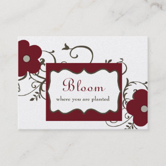 Cartões de visitas Bloom Chubby
