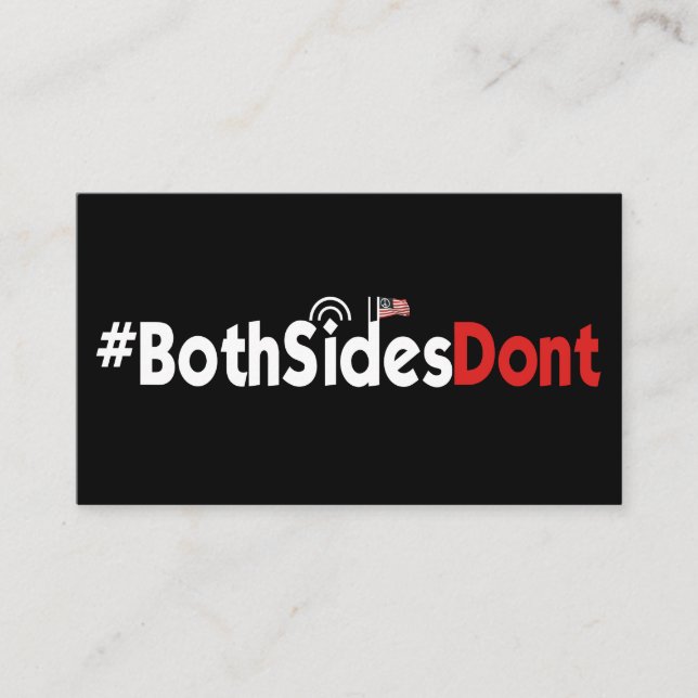 Cartões de visitas - #BothSidesDont (Frente)