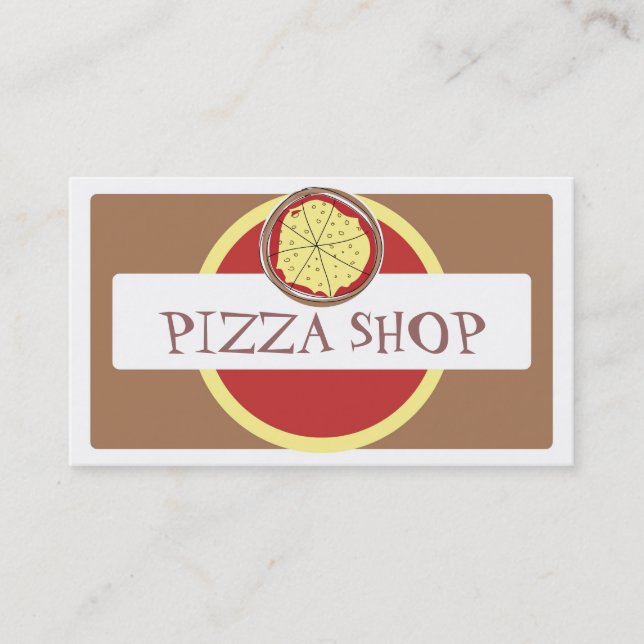 Cartões de visitas brilhantes Funky da loja de (Frente)