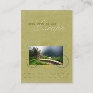 Cartões de visitas carnudos do escape