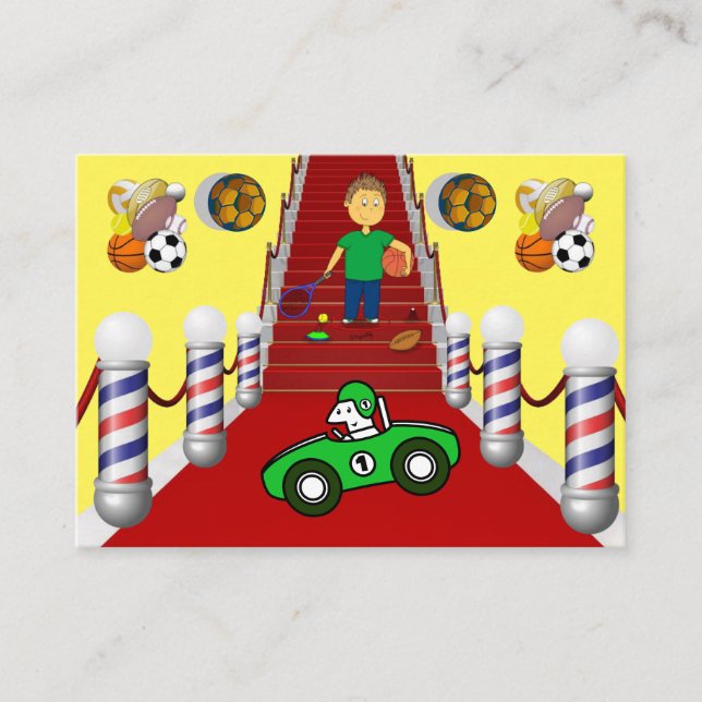 Cartões de visitas, Cartões de visitas de barbeari (Frente)