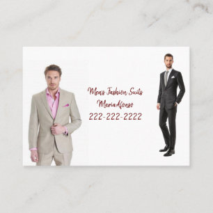 Cartões de visitas, Cartões de visitas de roupas d