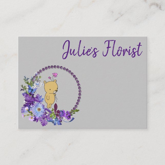 Cartões de visitas, Cartões de visitas para Ursinh (Frente)