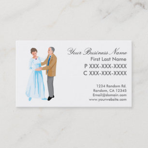 cartões de visitas casais de dança mais velho
