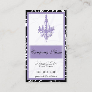 cartões de visitas chiques roxos