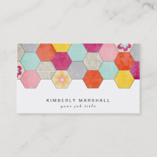 Cartões de visitas/Cinzas de Design de Honeycomb