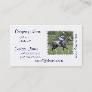Cartões de visitas cinzentos Dappled do cavalo de