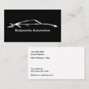 Cartões de visitas Classy Automotive Paint Bodysho