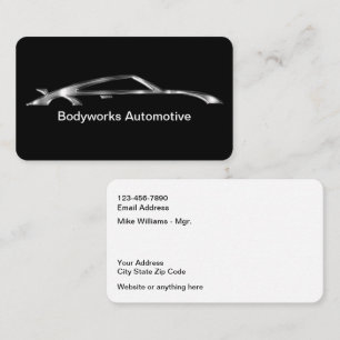 Cartões de visitas Classy Automotive Paint Bodysho
