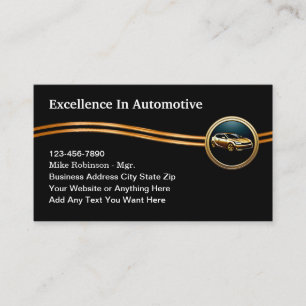 Cartões de visitas Classy Automotive Services