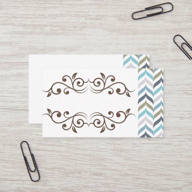 Cartões de visitas Classy Design (Frente/Verso In Situ)