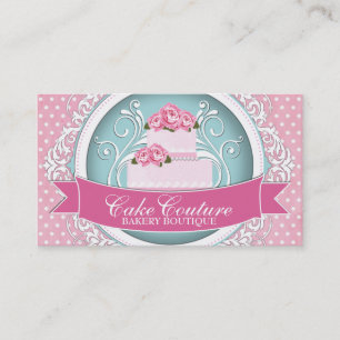 Cartões de visitas Classy e Modern Cake Designer