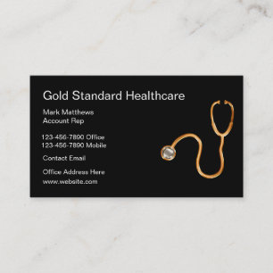 Cartões de visitas Classy Healthcare Rep