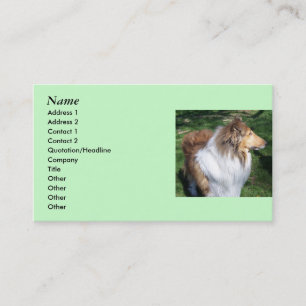CARTÕES DE VISITAS COLLIE Lovers - *Personalizar*