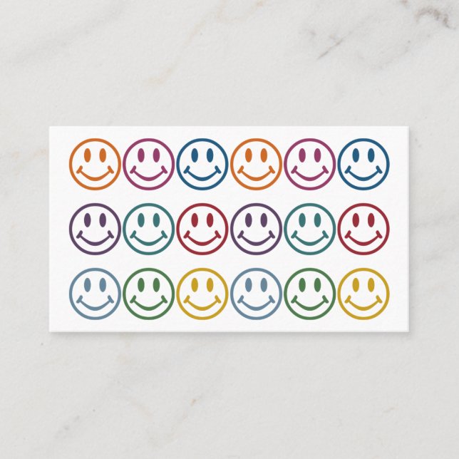 Cartões de visitas coloridos (Frente)