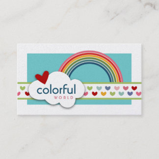 Cartões de visitas Coloridos do Mundo