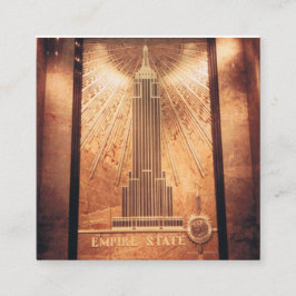 Cartões de visitas com o Empire State Design