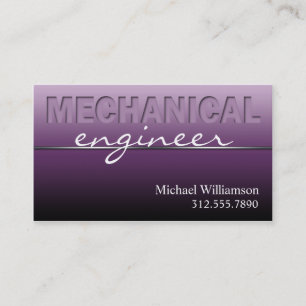 Cartões de visitas com sono de Engenheiro mecânico