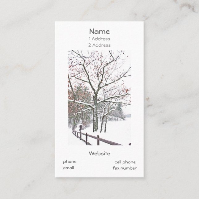 Cartões de visitas com um toque da natureza (Frente)