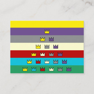 Cartões de visitas com vara de bandeira Patriarca 