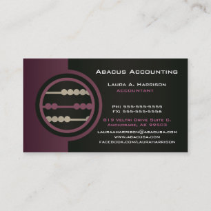 Cartões de visitas Contábeis Abacus