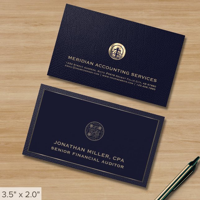 Cartões de visitas Contábeis Código QR (Criador carregado)