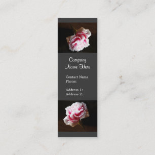 Cartões de visitas cor-de-rosa elegantes da flor