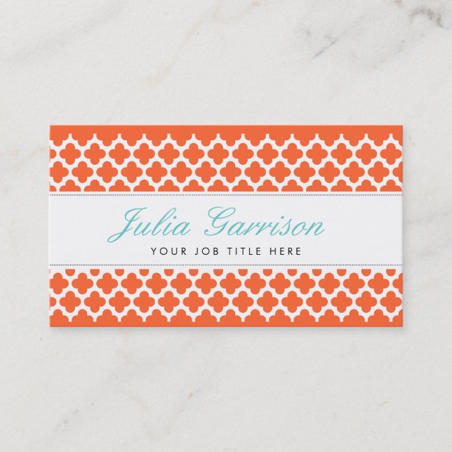 Cartões de visitas corajosos de Quatrefoil (Frente)