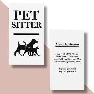 Cartões de visitas corajosos do baby-sitter do