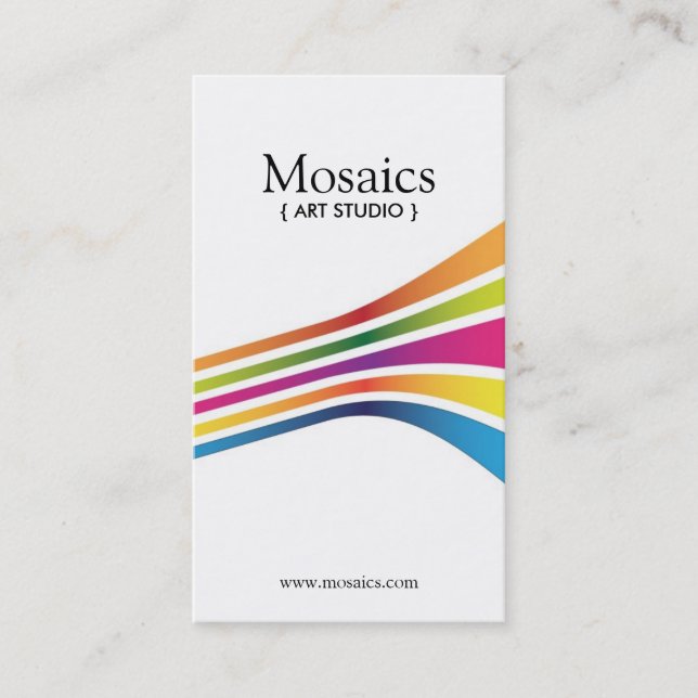 Cartões de visitas corajosos e modernos do artista (Frente)