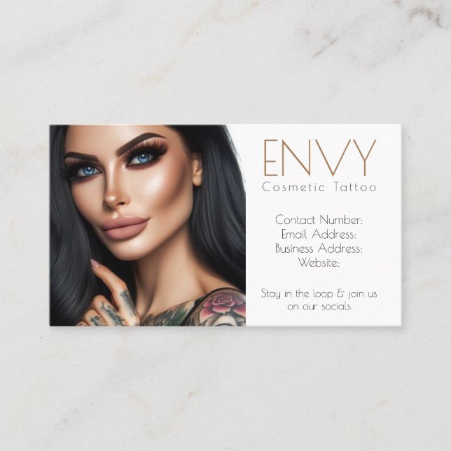 CARTÕES DE VISITAS COSMÉTICOS MODERNOS (Frente)