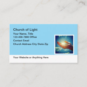 Cartões de visitas Cristãos da Igreja