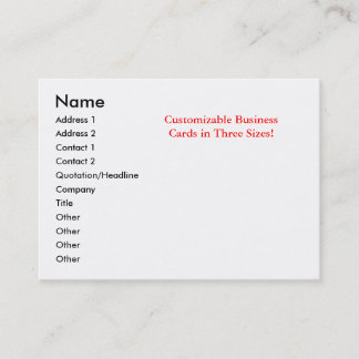 Cartões de visitas customizáveis