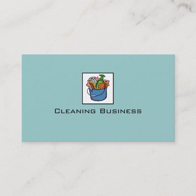 Cartões de visitas customizáveis azuis simples da (Frente)